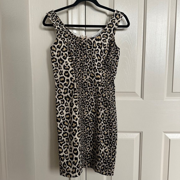 Rampage Dresses & Skirts - Vintage 90s Rampage Leopard Print Denim Mini Dress - Made in USA - Size S
